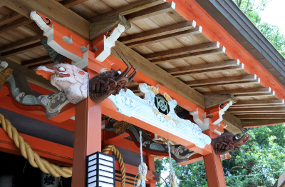 桜井神社伊勢えび彫刻